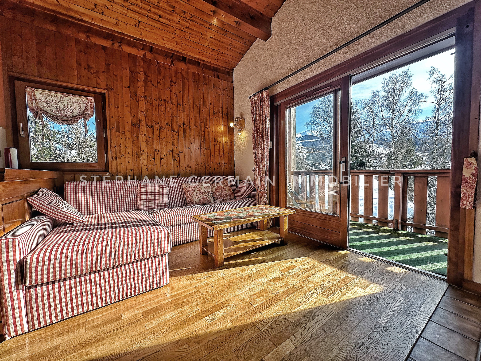 Appartement raffiné avec cheminée, balcon et vue imprenable - MEGEVE